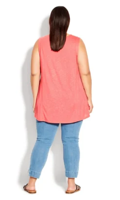 Avenue Coral Orange Swing Vest Top -Bold Fit Store 2 1 214224coralparadise 14