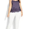 City Chic Lilac Purple Cami Top