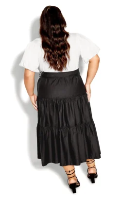 City Chic Black Maya Dress -Bold Fit Store 2 1 215502ivoryblack 4