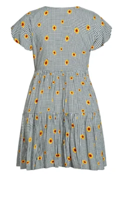 Avenue Loralette Black Unwind Tier Dress -Bold Fit Store 2 1 215882ginghamdaisy 4 1