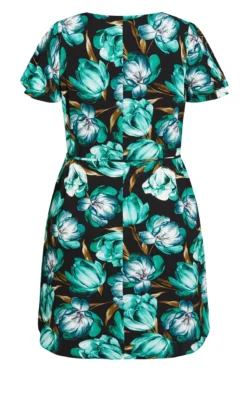 City Chic Black Tulip Dress -Bold Fit Store 2 1 216144blktulipbloom 22