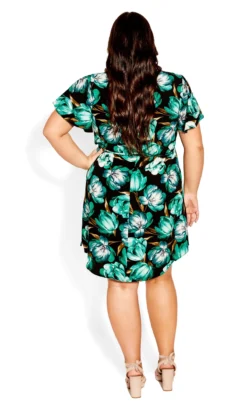 City Chic Black Tulip Dress -Bold Fit Store 2 1 216144blktulipbloom 33