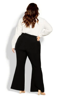 City Chic White Flared Trousers -Bold Fit Store 2 1 216165black 4