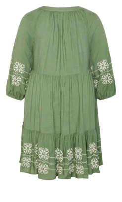Avenue Green Lady Luxe Embroidered Dress -Bold Fit Store 2 1 216514moss 204a