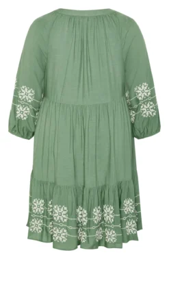 Avenue Green Lady Luxe Embroidered Dress -Bold Fit Store 2 1 216514moss 26