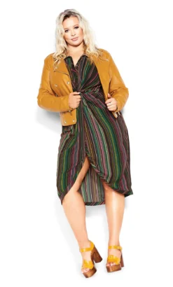 City Chic Multi Bethany Dress -Bold Fit Store 2 1 216860illusion 13