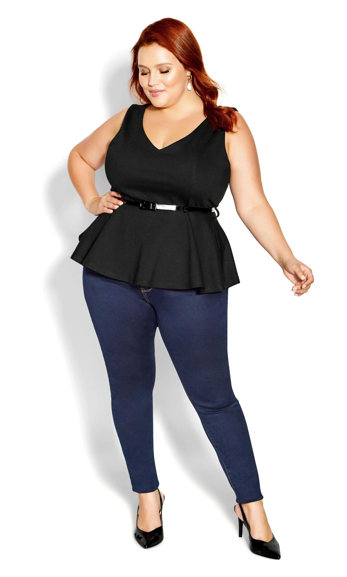 City Chic Black Aubrey Top 3 City Chic Black Aubrey Top - Image 3