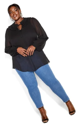 City Chic Black Gypsy Top -Bold Fit Store 2 1 217090black 3