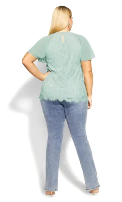 City Chic Green Melissa Top -Bold Fit Store 2 1 217154seafoam 104
