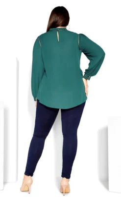 City Chic Green Kiss Me Quick Shirt -Bold Fit Store 2 1 217520alpine 14