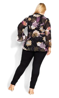 City Chic Black Floral Paplum Top 7 City Chic Black Floral Paplum Top -Bold Fit Store 2 1 217577blkpaisleybaroque 23