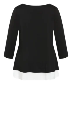 Avenue Ave Studio Black Tamara Tunic -Bold Fit Store 2 1 217700blkivory 6