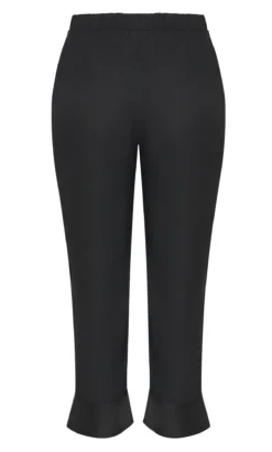 City Chic Navabi Charcoal Tailored Trousers Satin Cuff -Bold Fit Store 2 1 217921black 22