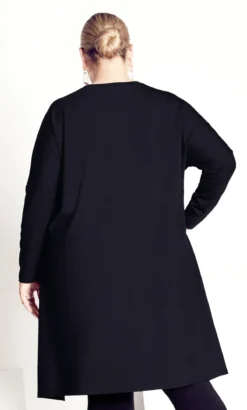 City Chic Navabi Black Glitter Side Split Longline Top -Bold Fit Store 2 1 217924black 7