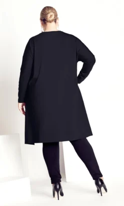 City Chic Navabi Black Glitter Side Split Longline Top -Bold Fit Store 2 1 217924black 8