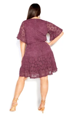 City Chic Purple Lace Midi Wrap Dress 7 City Chic Purple Lace Midi Wrap Dress -Bold Fit Store 2 1 218421roseberry 203