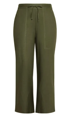 Evans Green Relaxed Linen Blend Trouser Khaki -Bold Fit Store 34R01FKHK 13