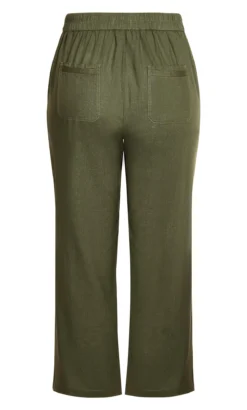 Evans Green Relaxed Linen Blend Trouser Khaki -Bold Fit Store 34R01FKHK 14