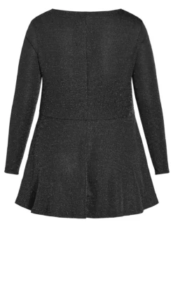 Avenue Black & Silver Lurex Shimmer Wrap Top 12 Avenue Black & Silver Lurex Shimmer Wrap Top -Bold Fit Store 3833ea5e 5ba3 4e 611431 L6