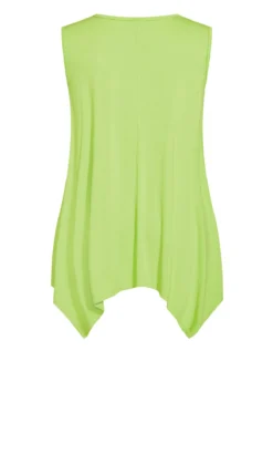 Avenue Lime Green V Neck Swing Tank -Bold Fit Store 40da1777 8467 44 611536 L6