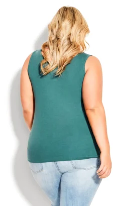 Avenue Teal Blue Plain Vest Top -Bold Fit Store 68b62ab2 a808 47 611377 L3