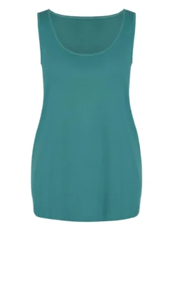 Avenue Teal Blue Plain Vest Top -Bold Fit Store 82fae206 8897 41 611377 L5