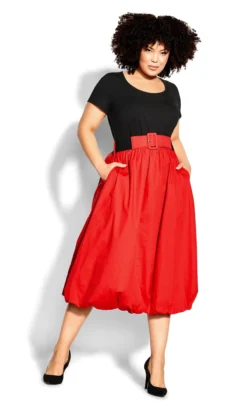 City Chic Black & Red Skater Dress 8 City Chic Black & Red Skater Dress -Bold Fit Store 846d20d1 68fc 48 611280 L3
