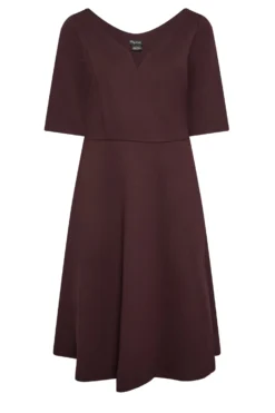 City Chic Red V-Neck Pleated Midi Dress -Bold Fit Store 959dce9a f6cf 41 611795 X scaled