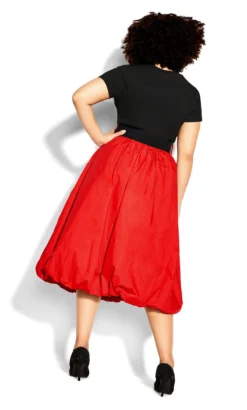 City Chic Black & Red Skater Dress 9 City Chic Black & Red Skater Dress -Bold Fit Store a0e9379a f6d8 41 611280 L4