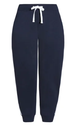 Avenue Ave Leisure Blue Double Stripe Jogger -Bold Fit Store a v av 210593navy 006