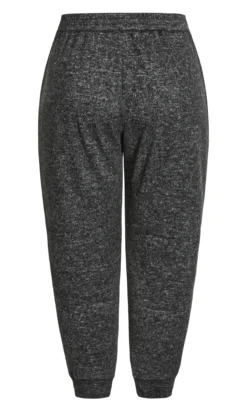 City Chic Zim & Zoe Charcoal Grey Marl Fleece Joggers -Bold Fit Store a v av 210828charcoalmarle 028