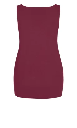 Avenue Pink Plain Tank -Bold Fit Store a v av 210900magenta 014