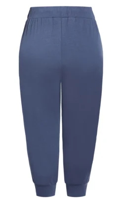 Avenue Navy Blue Pintuck Cuffed Joggers 13 Avenue Navy Blue Pintuck Cuffed Joggers -Bold Fit Store a v av 211709bluenightime 201