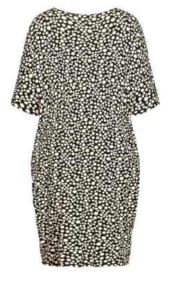 Avenue Black Crushed Dress -Bold Fit Store a v av 213965dotty 152