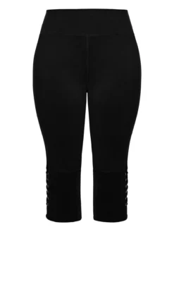 Avenue Zim & Zoe Black Eyelet Detail Legging -Bold Fit Store a v av 214209black 027