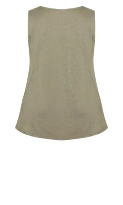 Avenue Khaki Green Swing Vest Top -Bold Fit Store b2da536a 1cd1 4a 611481 L6