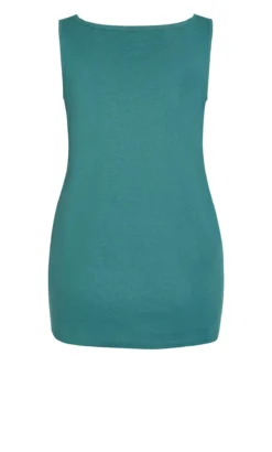 Avenue Teal Blue Plain Vest Top -Bold Fit Store e2cbefb7 193b 46 611377 L6