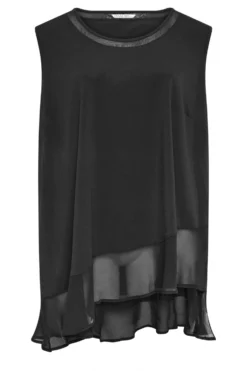 Avenue Black Asymetrical Frill Tunic -Bold Fit Store e7d69d85 63ca 43 610981 X scaled