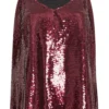 Evans Red Sequin Vest Top